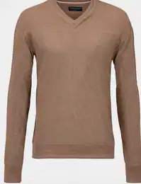 Braune Wollpullover