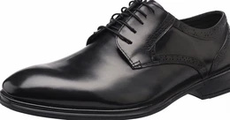 Schwarze Lederschuhe