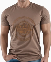 Dunkelbraun T-shirts Mit Prints für Männer