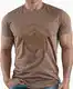Dunkelbraun T-shirts Mit Prints für Männer