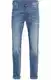 Blaue Skinny Jeans