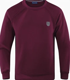 Bordeauxfarbene Wollpullover