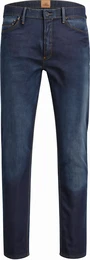 Dunkelblaue Straight Leg Jeans