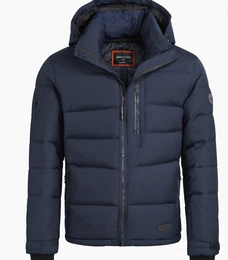 Dunkelblaue Winterjacken