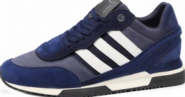 Dunkelblaue Vintage Sneakers