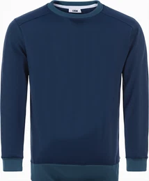 Dunkelblaue Strickpullover