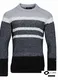 Wollpullover in Grau und Schwarz Wollpullover in Grau und Schwarz