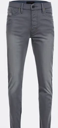Dunkelgraue Low Waist Jeans