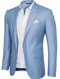 Hellblaue lässige Blazer