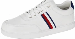 Weiße Ledersneaker