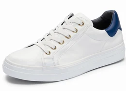 Weiße Ledersneaker