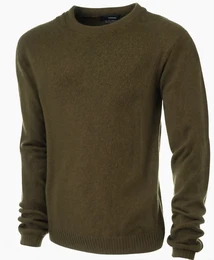 Dunkelgrüne Winterpullover