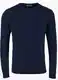 Dunkelblaue Wollpullover