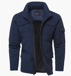 Dunkelblaue Outdoorjacken