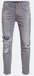 Graue Stretch Jeans