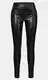 Černé Skinny Kožené Kalhoty