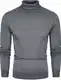 Graue Rollkragenpullover