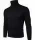 Schwarze Rollkragenpullover für Männer