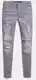 Graue Ripped Jeans