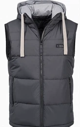 Graue Puffer Westen
