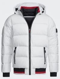 Weiße Winterjacken