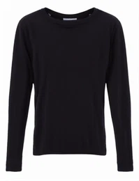 Schwarze Wollpullover