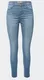Modré high waist džíny z džínoviny