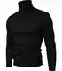 Schwarze Rollkragenpullover für Männer