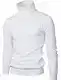Weiße Rollkragenpullover