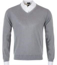 Graue Kaschmir Pullover