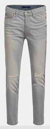 Graue Ripped Jeans