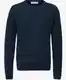 Dunkelblaue Wollpullover