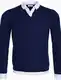 Dunkelblaue Kaschmir Pullover