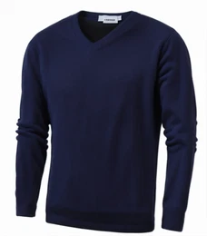 Blaue Kaschmirpullover