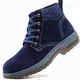 Blaue Winterschuhe
