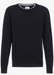 Graue Grobstrickpullover