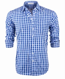 Blaue Flanellhemden