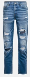 Blaue Ripped Jeans
