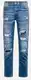 Blaue Ripped Jeans