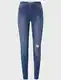 Modré skinny džíny s vysokým pasem Modré skinny džíny s vysokým pasem