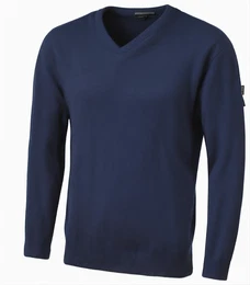 Blaue Kaschmirpullover