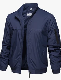 Dunkelblaue Skijacken