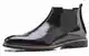 Schwarze Lederstiefeletten Schwarze Lederstiefeletten