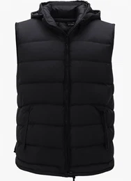 Schwarze Puffer Westen