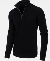 Schwarze Fleece Pullover