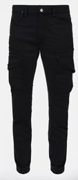 Schwarze Cargohosen