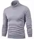 Graue Rollkragenpullover