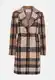 Dámské Hn?dá Károvaný Dlouhé Saka