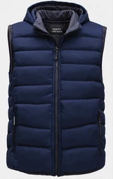 Blaue Puffer Westen