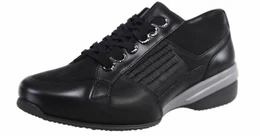 Schwarze Schmale Sneakers